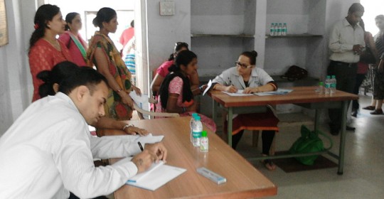 Free medical camp @ Maa Bharti school
