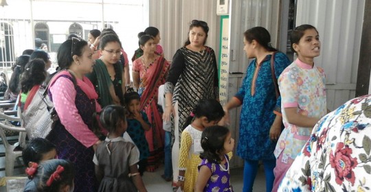 Free medical camp @ Maa Bharti school