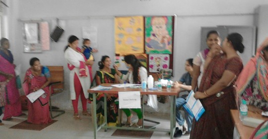 Free medical camp @ Maa Bharti school