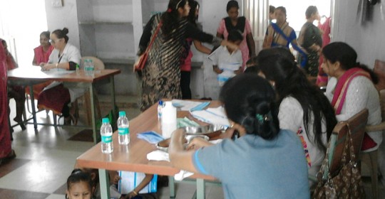 Free medical camp @ Maa Bharti school