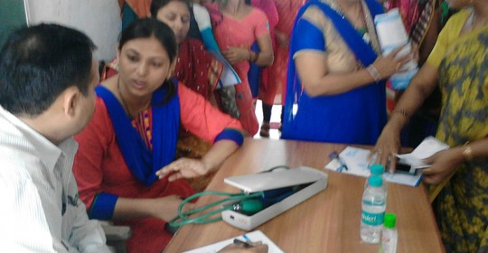 Free medical camp @ Maa Bharti school
