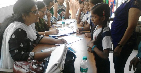 Free medical camp @ Maa Bharti school