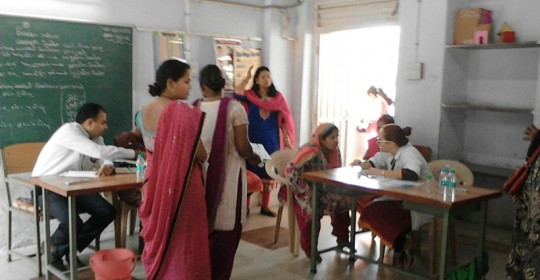 Free medical camp @ Maa Bharti school